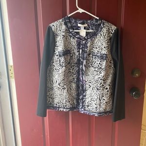 Size 2 Jacquard Jacket